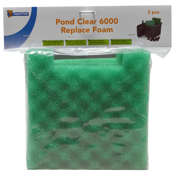 SuperFish Pondclear 3000 mousse 3 pièces 06020217 SuperFish